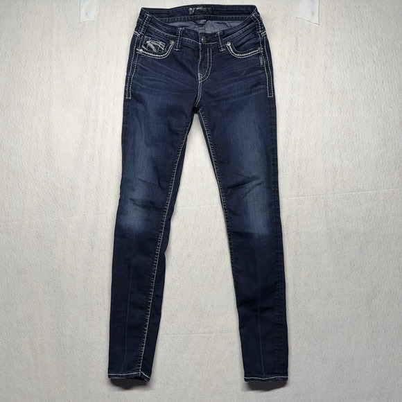 Silver Jeans Co. Denim - Silver Jeans Co Suki Super Skinny Dark Wash Denim‎ Jeans W27 L33 L9121SSR467
